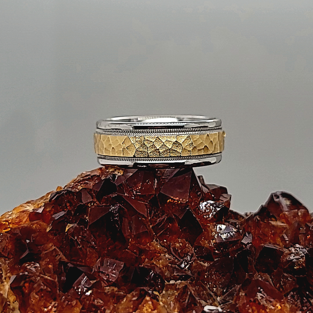 mens-hammered-finish-ring